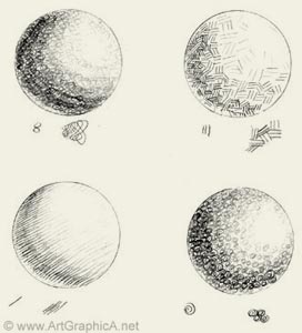 shading spheres, texture and shading