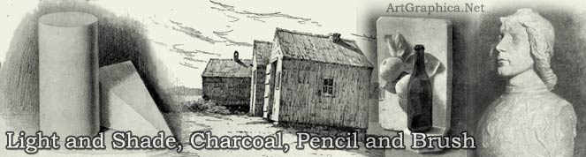 light and shade, free art book, charcoal, pencil, brush drawing