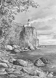 Minnesota Lighthouse, pencil lesson