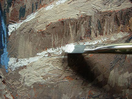 pintura neve nas montanhas, demonstração de pintura a óleo