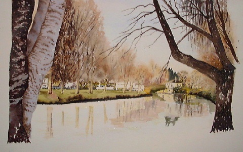 watercolor lessons, nz landscape