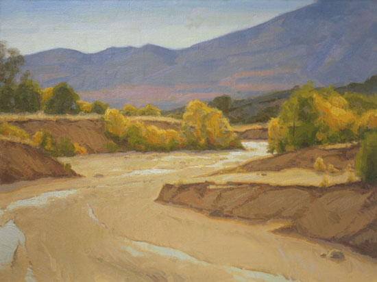 sand creek, desert painting
