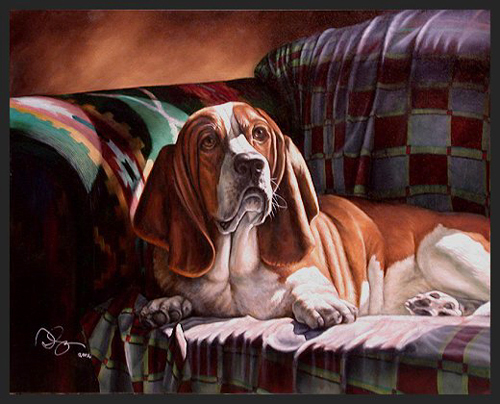 basset hound art