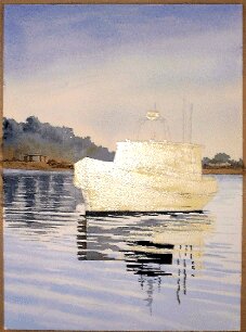 how to paint boats, painting a boat