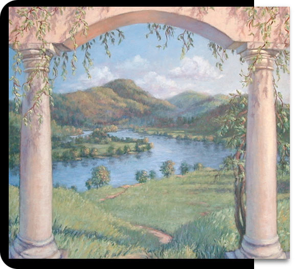 landscape art in acrylics