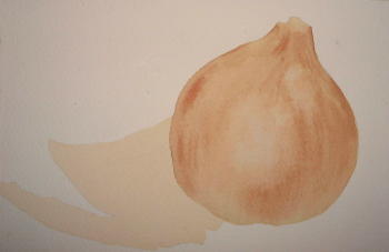 how to paint an onion