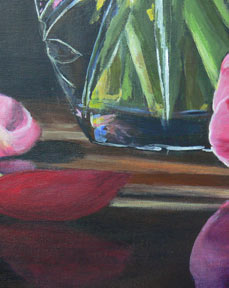 painting, tulips