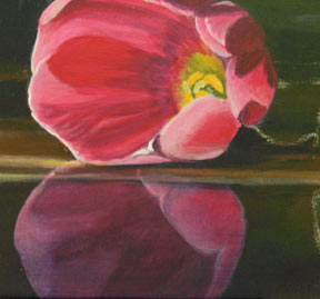 tulip, painting flowers in acrylic