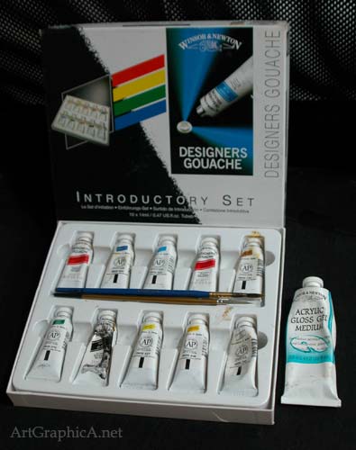 designer gouache, painting set