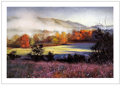 pastel landscape art demo