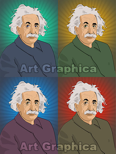 ALBERT EINSTEIN art print, canvas, limited edition signed