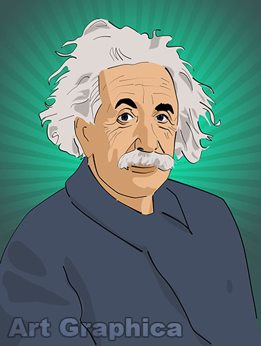 ALBERT EINSTEIN art print, canvas, limited edition signed