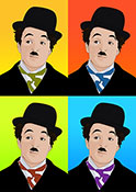 Charlie Chaplin pop art