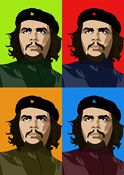 Che Guevara pop art print, canvas
