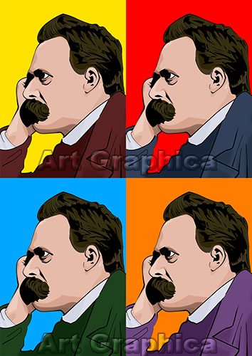 FRIEDRICH NIETZSCHE art print, canvas, limited edition signed