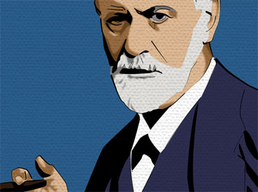 SIGMUND FREUD, pop art canvas print