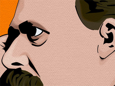 FRIEDRICH NIETZSCHE, pop art canvas print