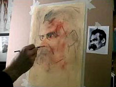 portrait drawing, art tutorial portrait sketching, art lesson