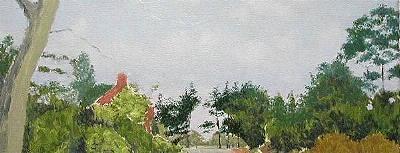 pintura a óleo da paisagem