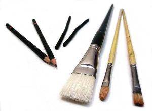 oil painting brushes