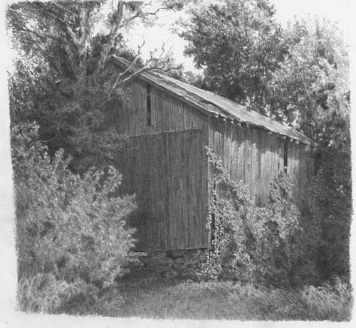 how to draw a barn