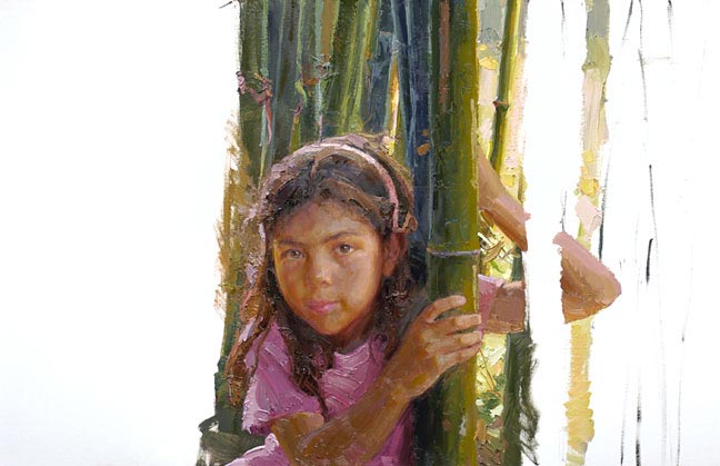 girl in bamboo