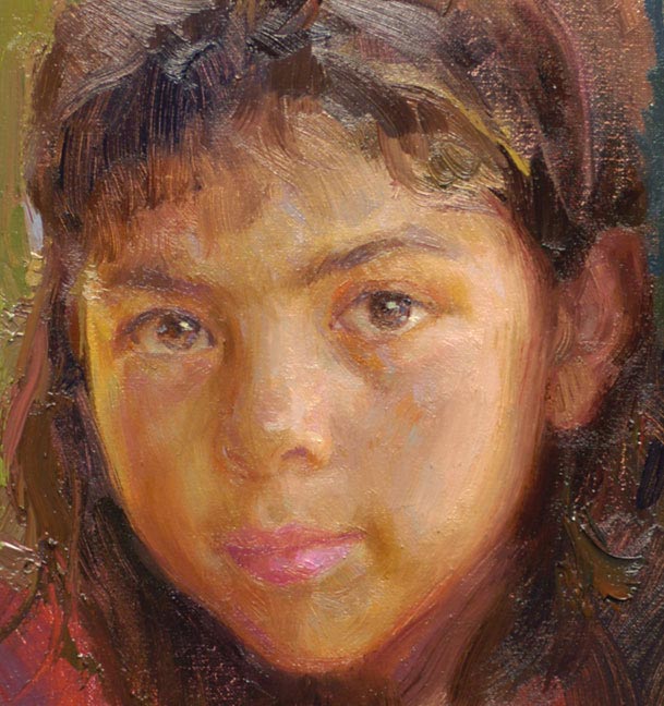 alla prima portrait painting