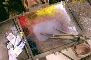 oil painting palette