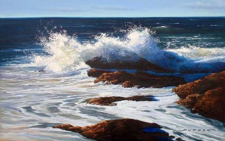 ocean surf, oil painting tutorial