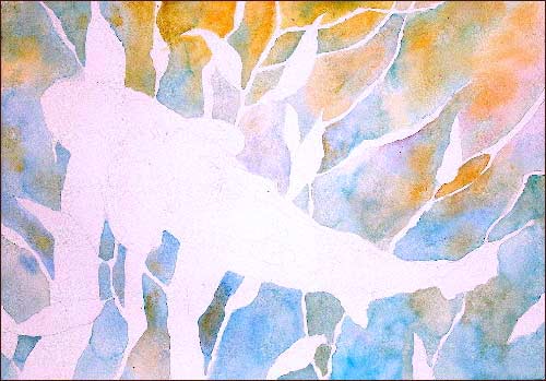 koi carp, fish painting lesson