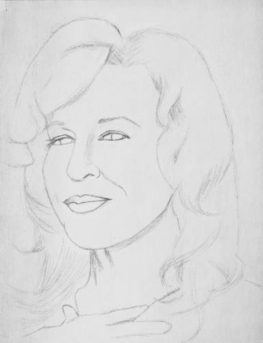 bette midler, portrait art tutorial bette midler, celebrity portrait art instruction