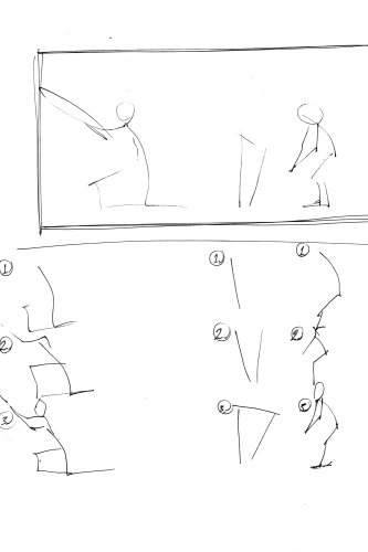 gesture sketches, art demo