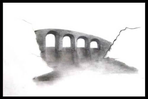 drawing a bridge in perspective