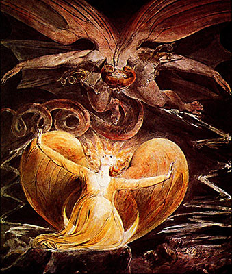 william blake red dragon. The Great Red Dragon and the